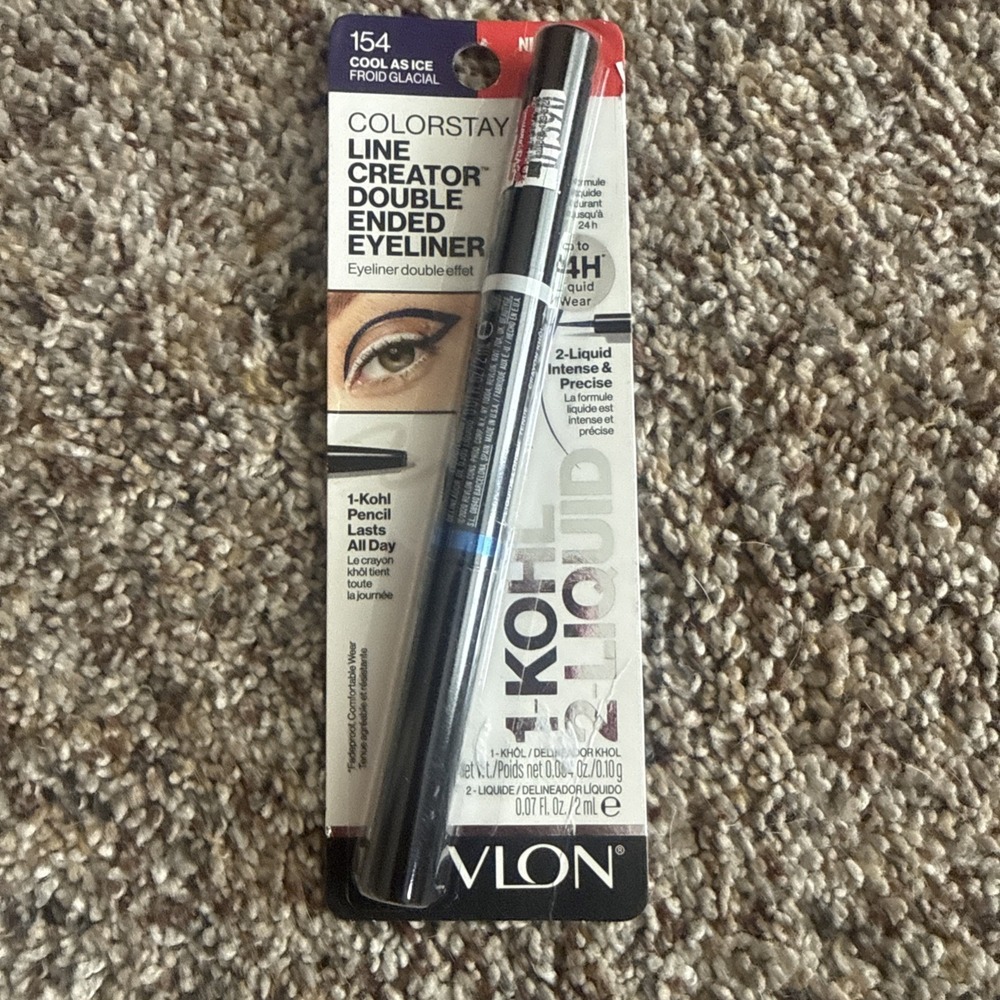 REVLON COLORSTAY LINE CREATOR DOUBLE ENDED EYELINER KOHL-PENCIL 154 COOL AS ICE